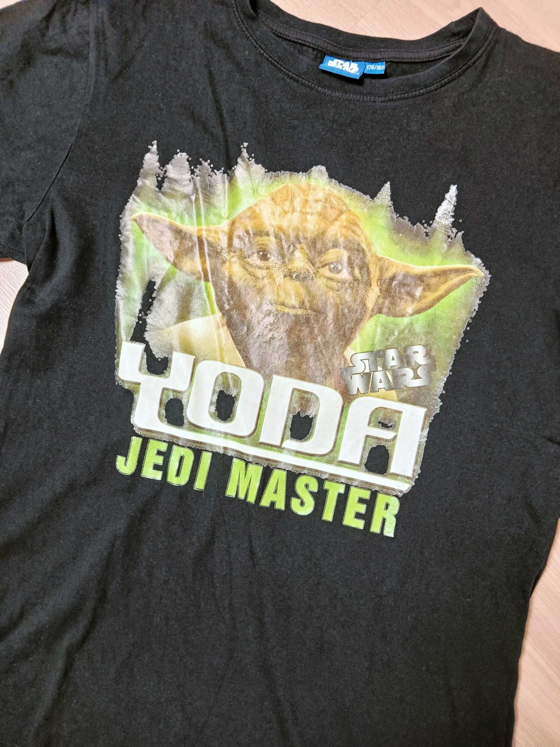 T-shirt koszulka czarna Yoda Star Wars Gwiezdne Wojny 176/182