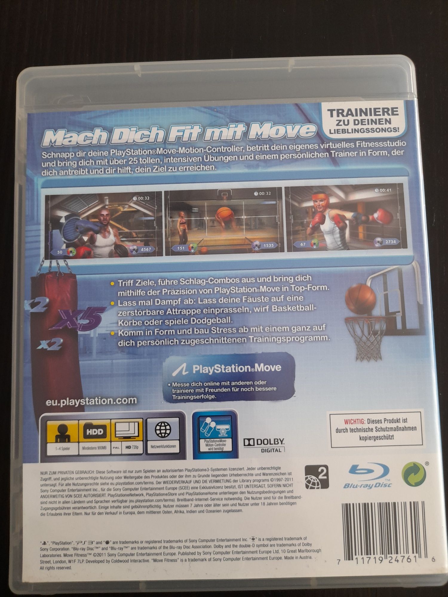Move Fitness PlayStation Move Ps3