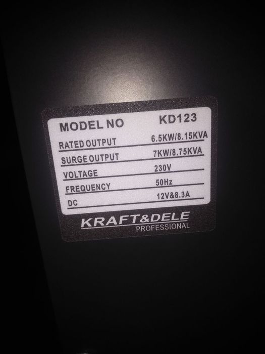Генератор дизельний Kraft Dele KD123 Німеччина