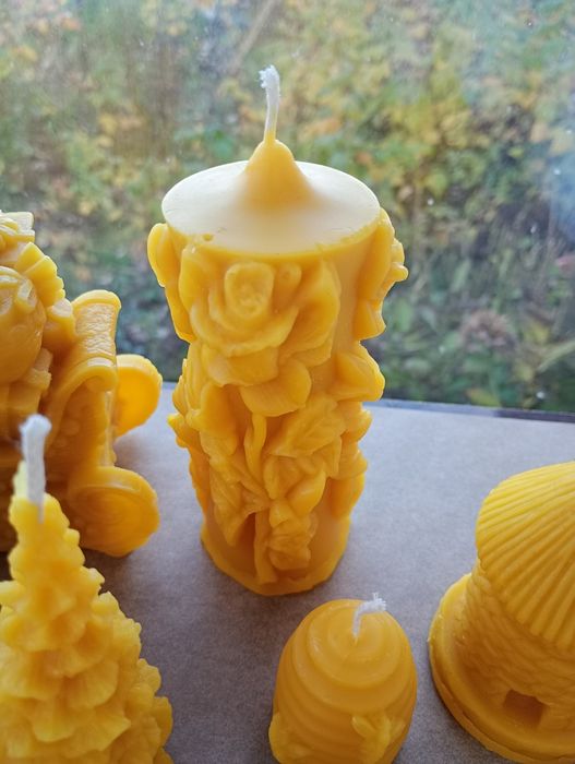 Świeczki z wosku pszczelego