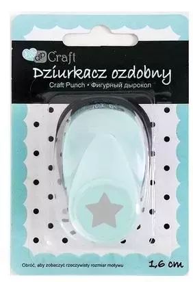 Dziurkacz ozdobny gwiazda 1,6cm. Dalprint