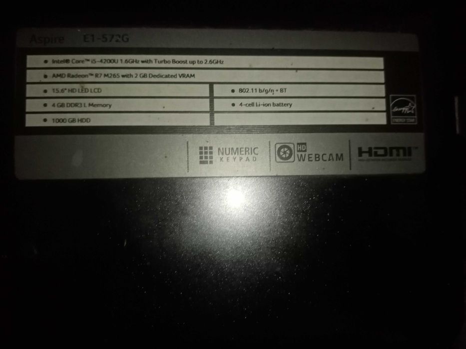 Acer Aspire e1-572g 12gb RAM *LER DESCRIÇÃO*