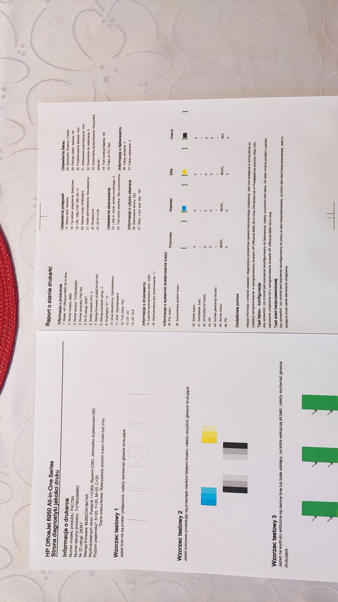 Drukarka Hp Officejet 6950 wieczny kartridż plus tusze