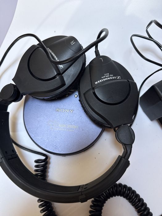 Auscultadores Sennheiser + Discman Sony