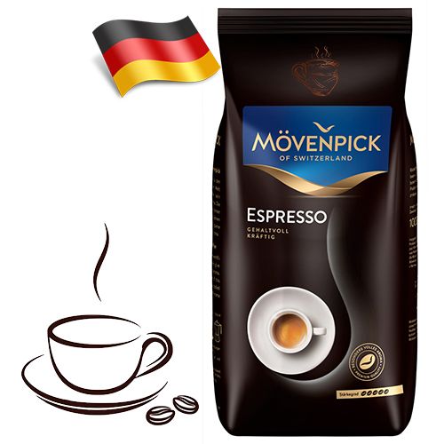 Кава в зернах Movenpick Espresso 1кг Мувенпік Еспрессо