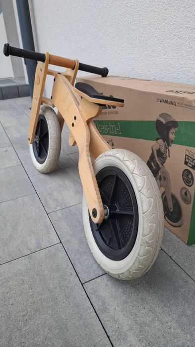 Wishbone bike 3w1 rowerek biegowy NATURAL najniższy !!!