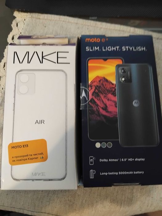Motorola Moto E13 128 ГБ / 8 ГБ Cosmic Black новий офіциал АЛЛО