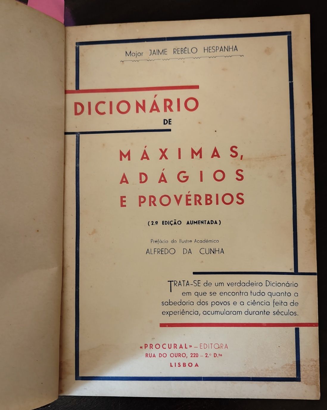 Dicionário de máximas, adágios e provérbios