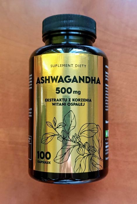 ASHWAGANDHA 100 kapsułek stres zmęczenie problemy z koncentracją