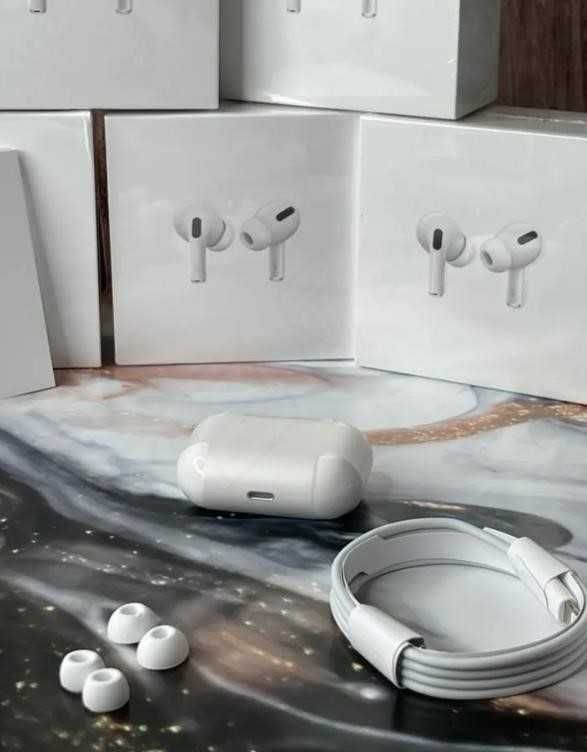 Топові Навушники AirPods Pro з шумоподавленням 1в1 +чохол