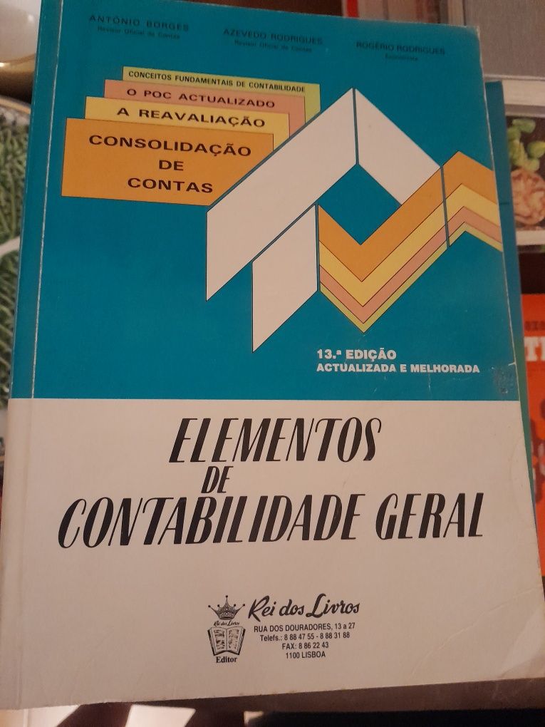 Livro  Elementos de Contabilidade geral