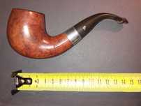 Cachimbo Peterson com anilha de prata, em bom estado