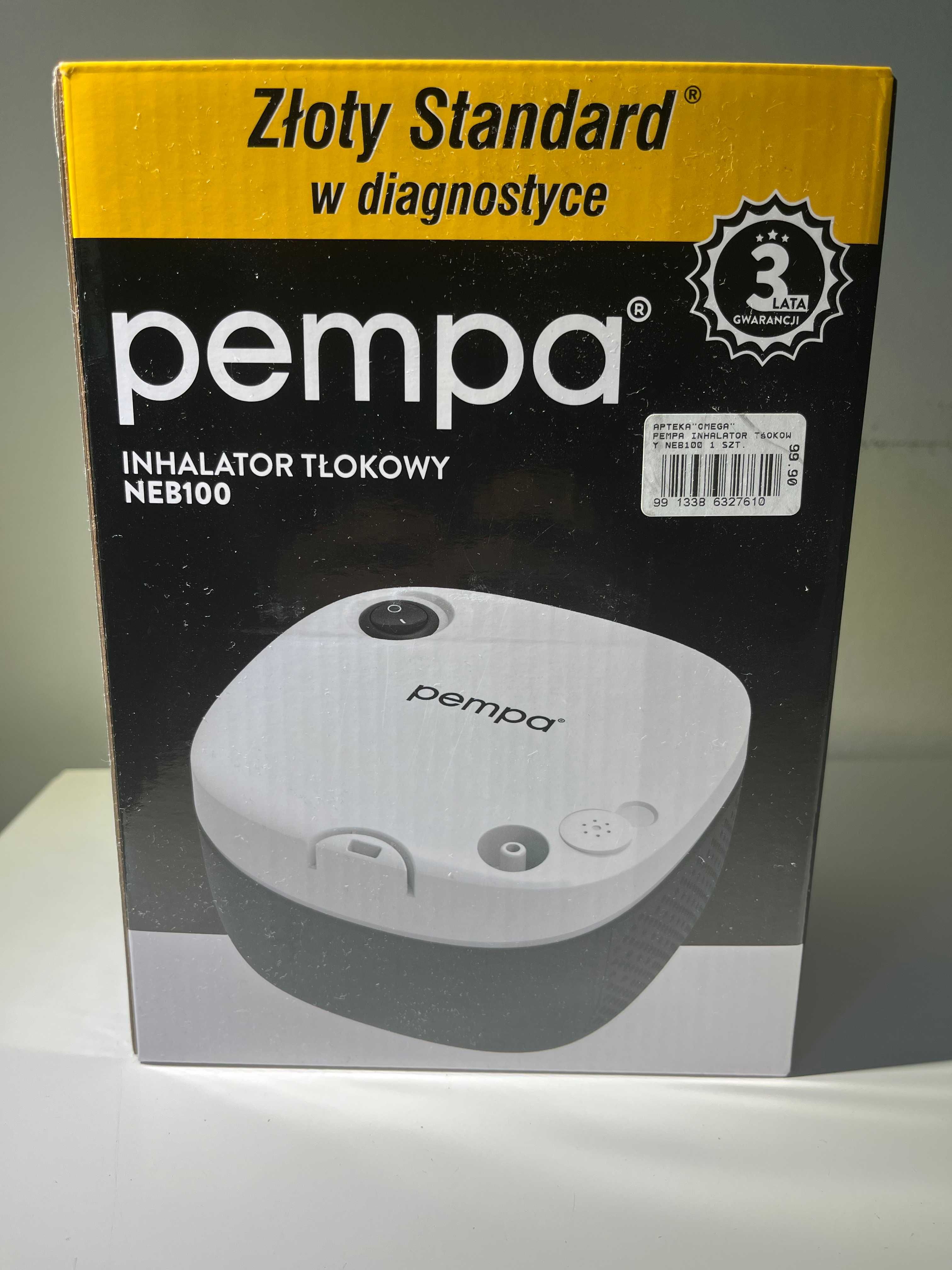 Pempa NEB100, inhalator tłokowy + Microlife, akcesoria do inhalacji