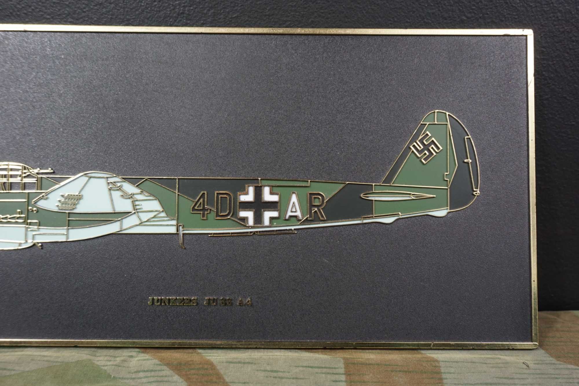Junkers JU 88 A4 plakieta model samolot Luftwaffe