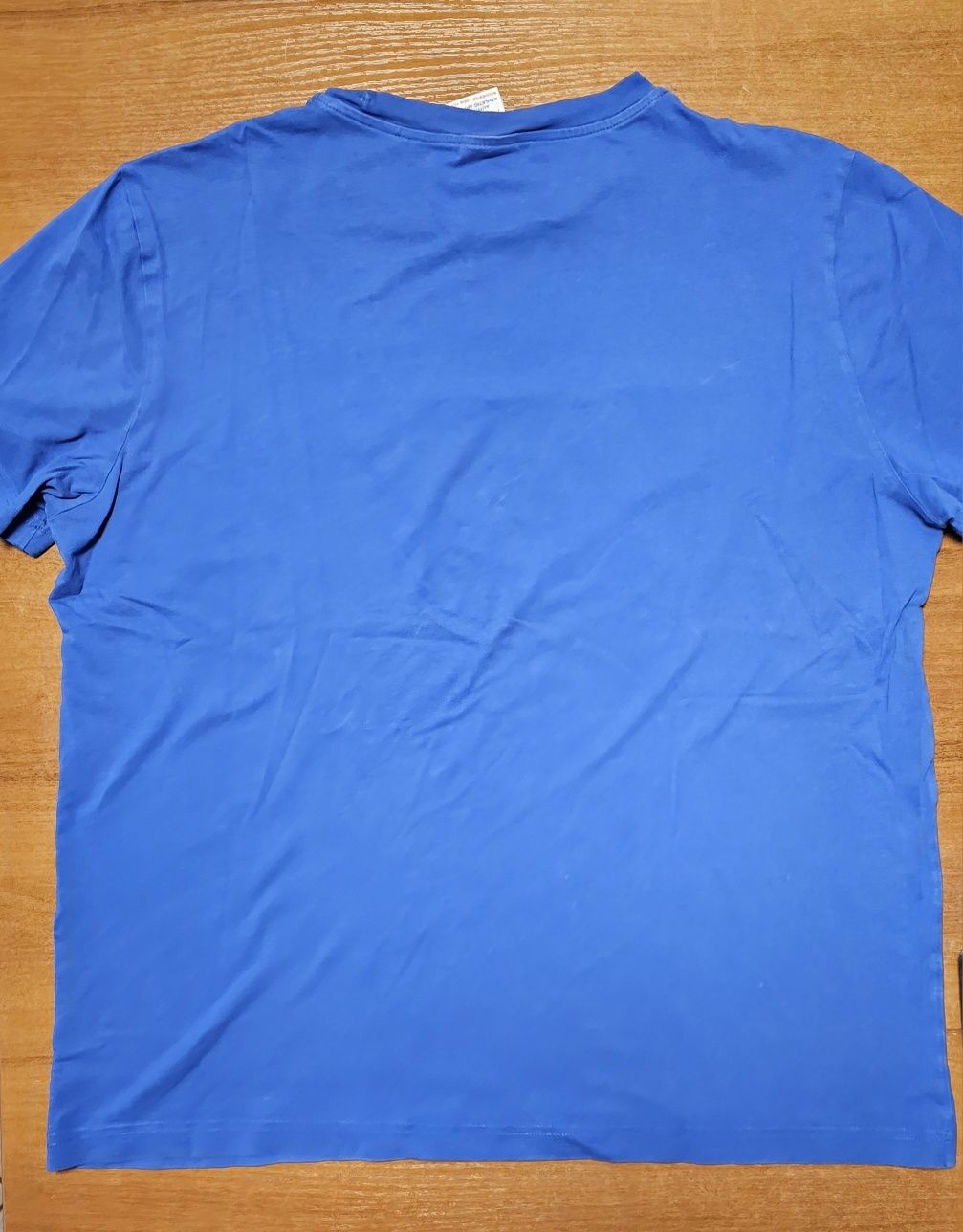 Champion męska koszulka XL niebieska logo T-shirt