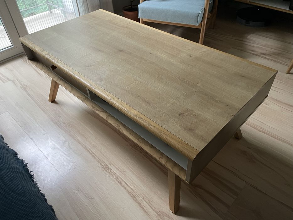 Stolik kawowy prostokątny VOX Nature z szufladą