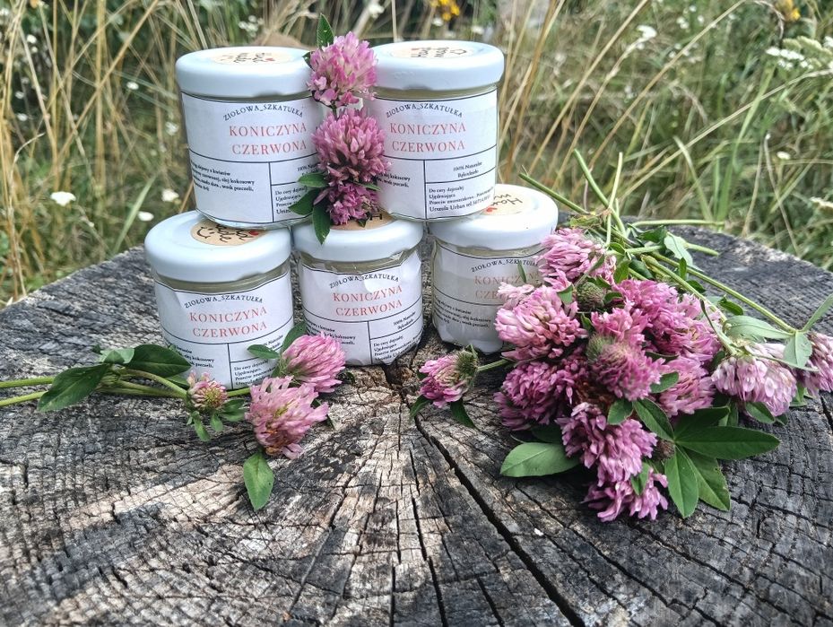 Maść z czerwonej koniczyny przeciwzmarszczkowa rękodzieło