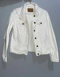 Biała jeansowa kurtka XS