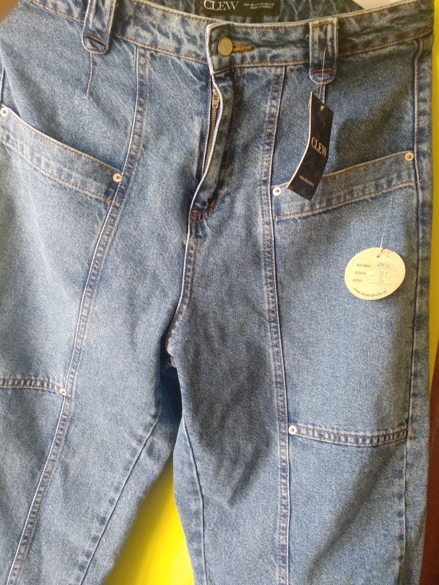 Spodnie jeansowe mex clew lalabaj butik m/l