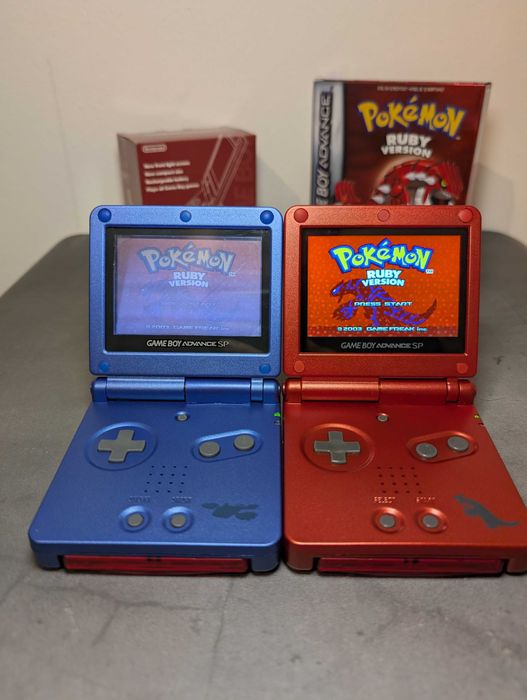Gameboy Advance SP IPS Mod Pokémon Ruby