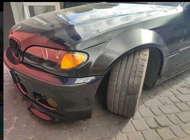 BMW E46 Sedan Touring poszerzenia Przód Wide Body  30 mm