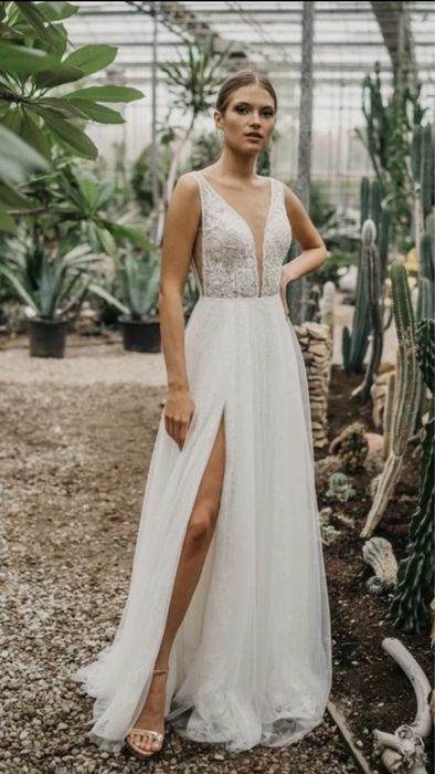 Przepiękna suknia ślubna Eliany Kresy 34/36 2021 - jedyna taka okazja!