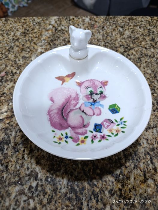 Prato banho maria em porcelana