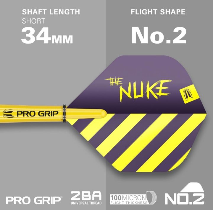 Luke Littler Target Darts 80% wolframu 22gr.  LOTKI DO DARTA ( STEEL)