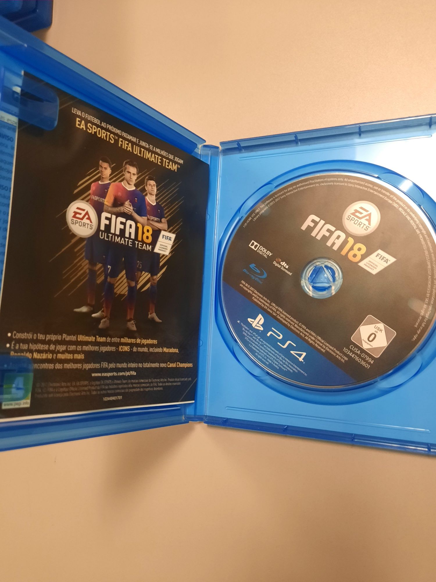 2 jogos PS4 FIFA 18+ RATCHET CLANK