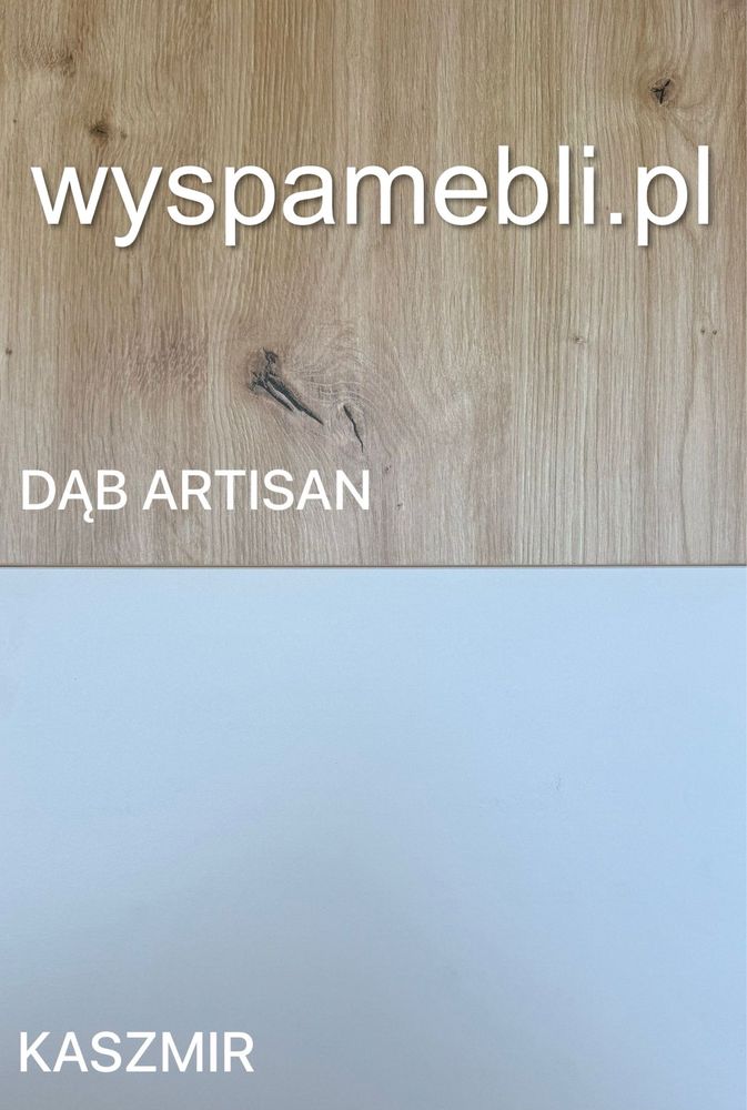 NOWA kuchnia narożna 270x190 lub inny wymiar kaszmir dąb artisan meble