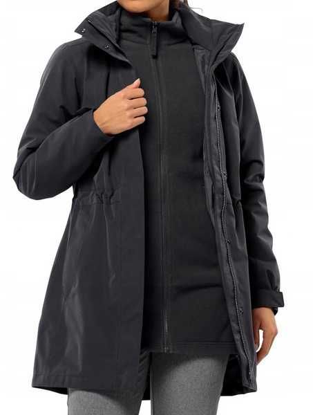 Nowy damski płaszcz 3w1 Jack Wolfskin Ottawa Coat r. XL zimowy