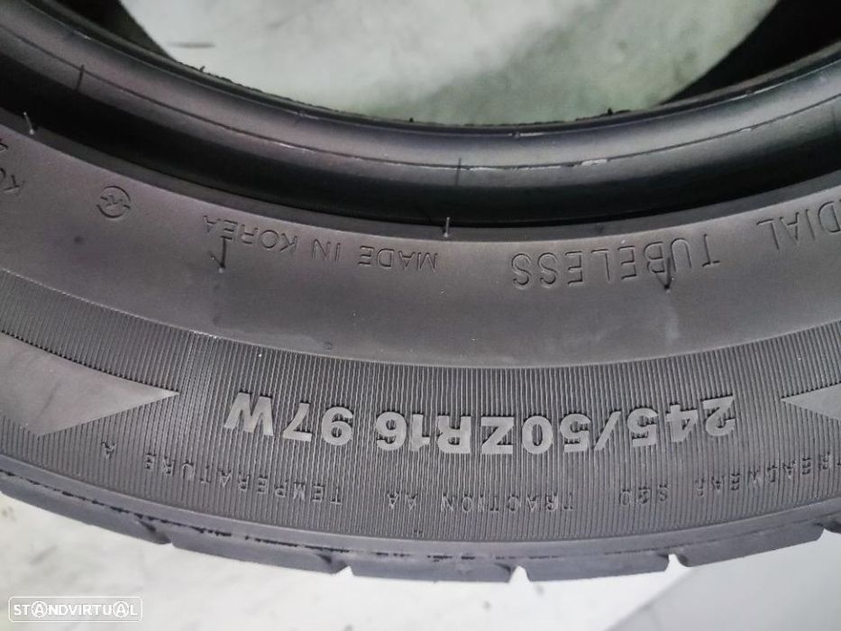 2 pneus semi novos 245-50r16 kumho - oferta dos portes