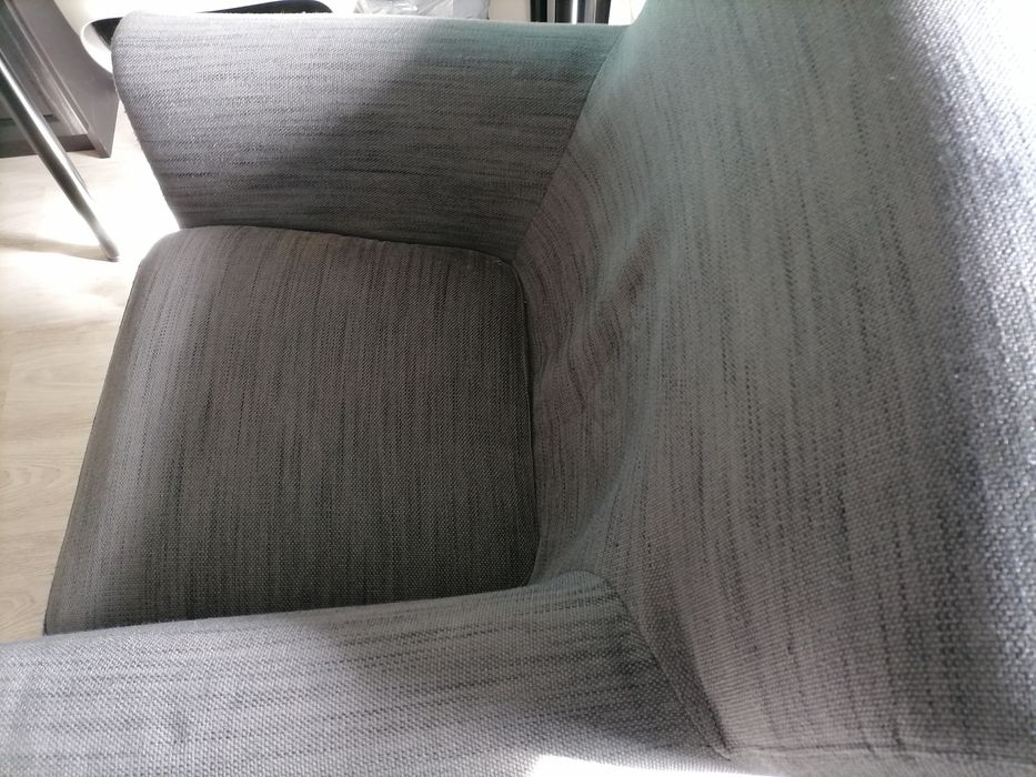 Sofa de 1 lugar cinza usado
