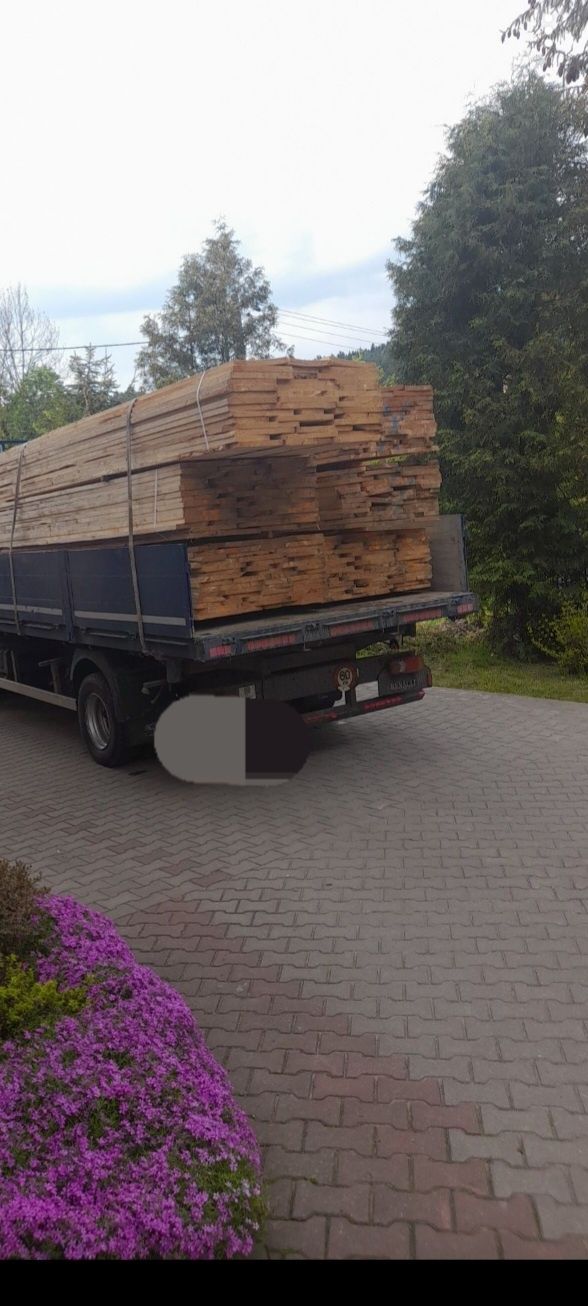 Wiezba dachowa podbitka laty deski szalunkowe drewno opalowe