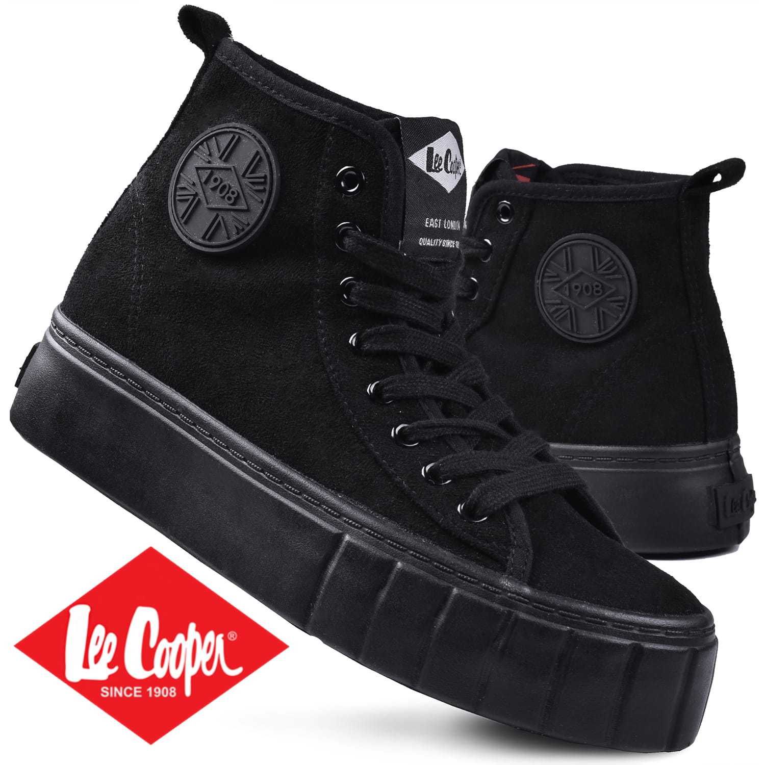 Buty Damskie Lee Cooper Trampki za kostkę platforma -1432 r.40