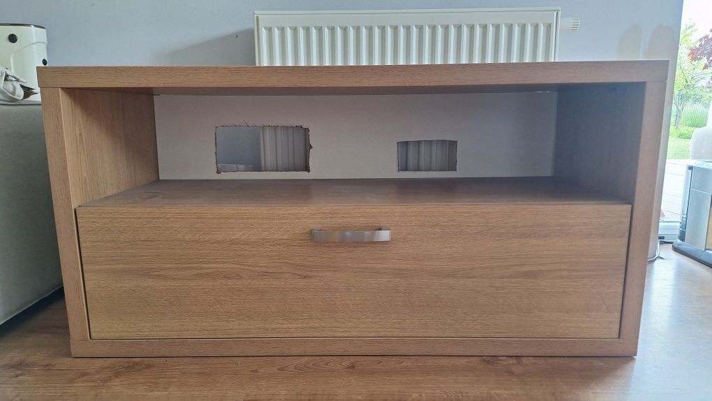 Szafka RTV w kolorze dębu szer 110 cm