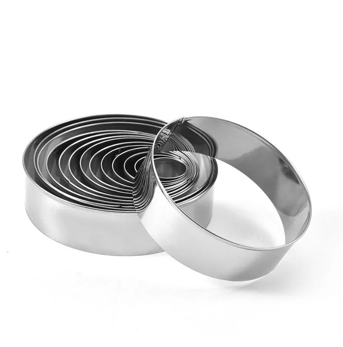 zestaw stalowych pierścieni do wykrawania ciastek 14 szt wykrawacz