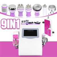 Maquina Pink 9in1 Lipo Laser + Cavitação+RF Corporal e Facial+Vácuo RF