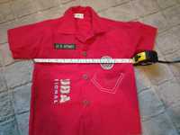 Koszula na krótki rękaw na 6 lat, 110-116 czerwona U.S.Army