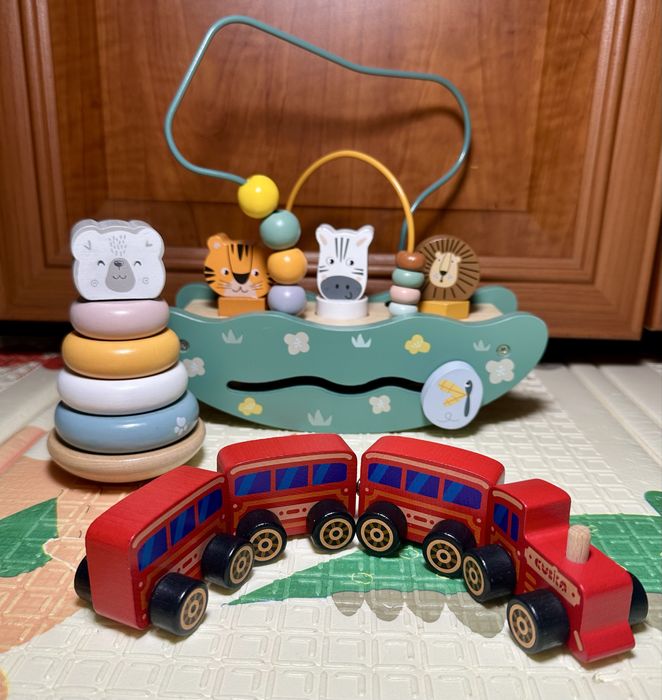 Набір деревʼяних іграшок