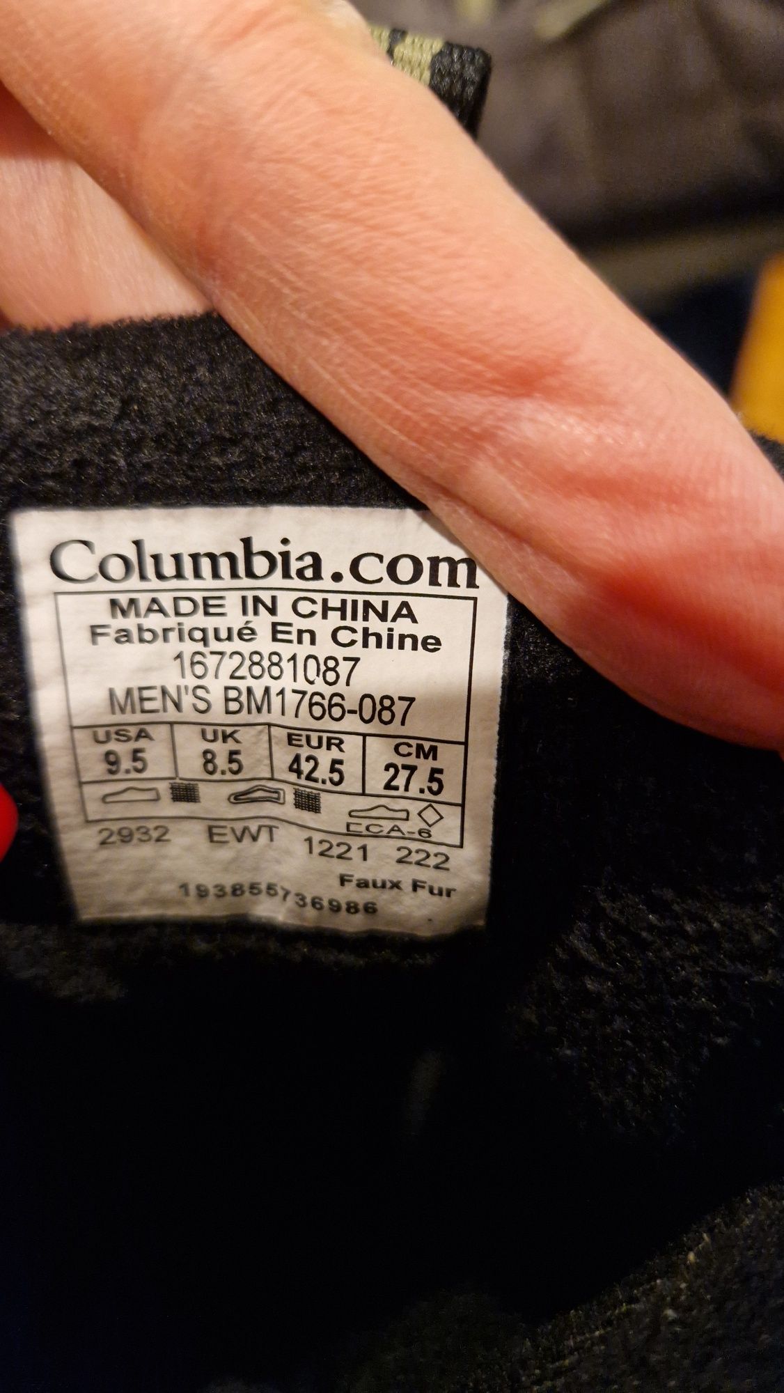 Columbia męskie śniegowce rozmiar 42,5 (28 cm) stan bardzo dobry