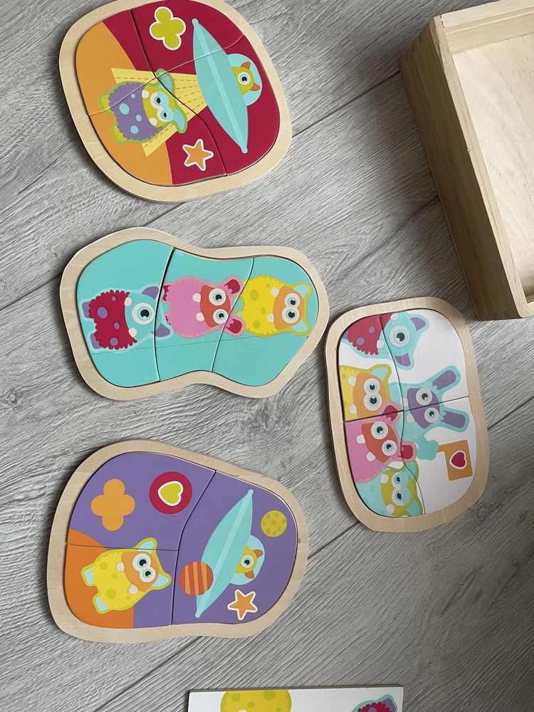 Sevi puzzle drewniane dla niemowlaka w pudełku