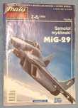 MIG-29 Mały Modelarz 7-8/2002 samolot myśliwski model kartonowy