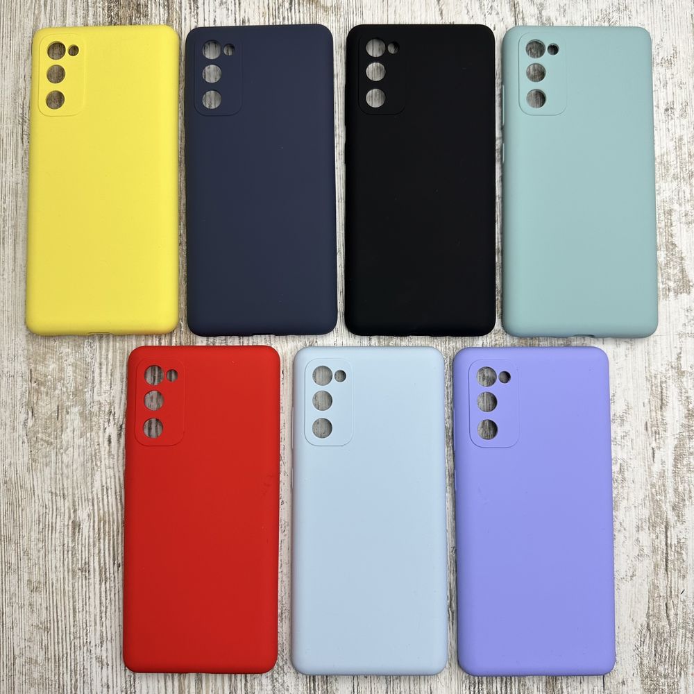 Не пачкаются! Чехол Silicone Case на Samsung S20 FE Микрофибра