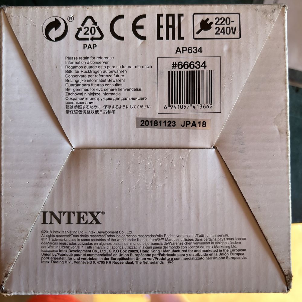 Насос intex quick fill 66634