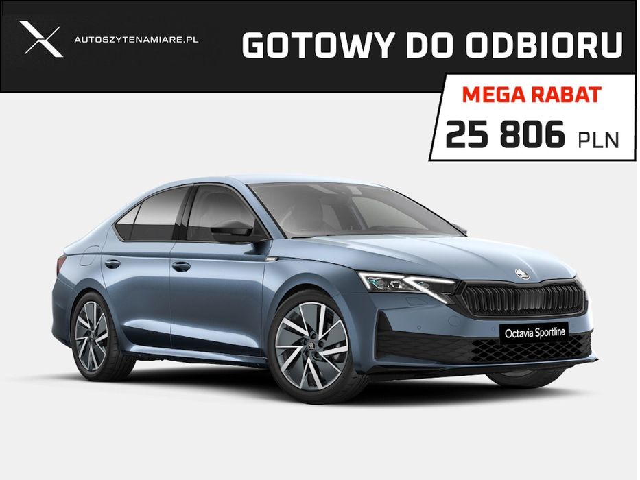 Skoda Octavia Sportline, NOWA, dostępna od listopad 2025, 2.0TSI, 204KM ,4x4, DSG
