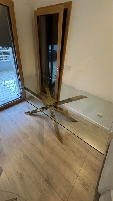 Mesa tampo vidro temperado