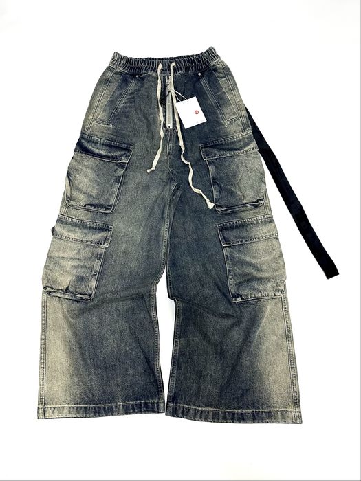 Штаны Rick Owens Cargo Bella dirty fit baggy jeans opium archive M-L