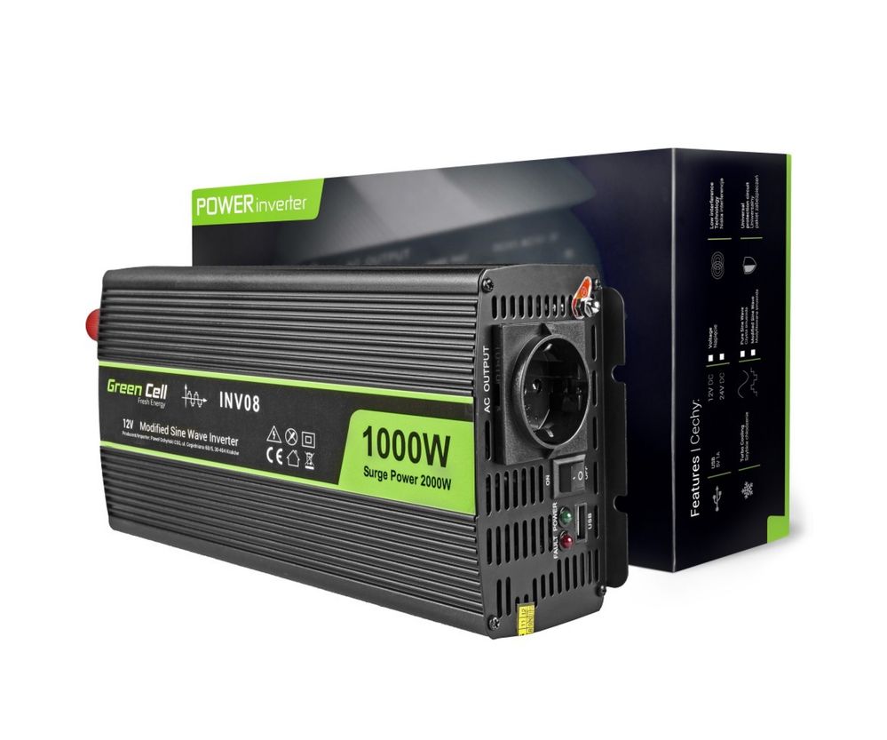 Інвертор green cell 1000/2000w