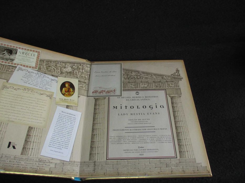 Livro Mitologia Deuses Gregos Heróis e Monstros Lady Hestia Evans
